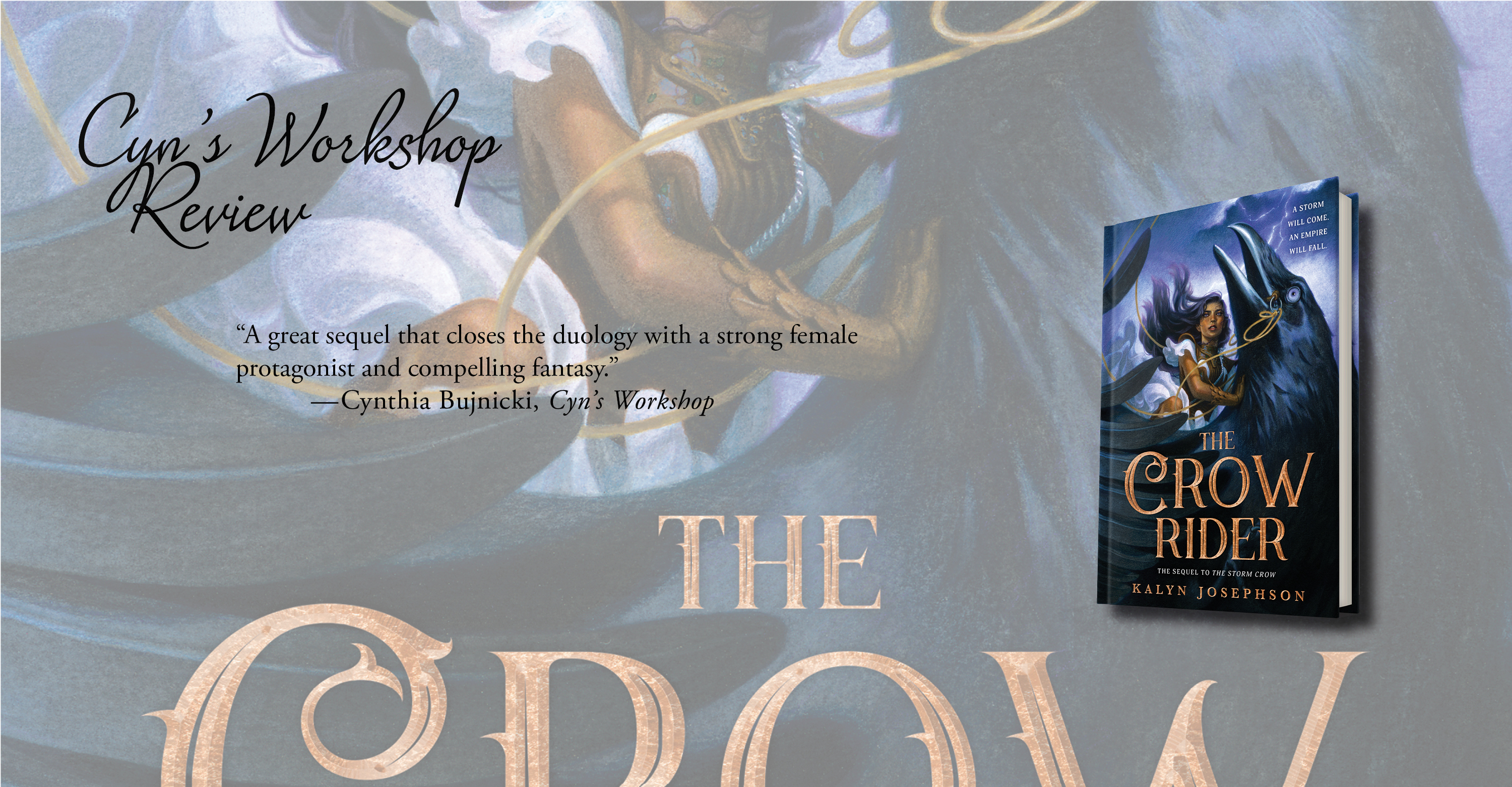 Review of ‘The Crow Rider’ (The Storm Crow #2) - Cyn's Workshop